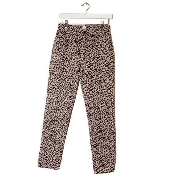 NWT Rebecca Taylor ocelot leopard print jeans Sz 27 - Picture 8 of 8